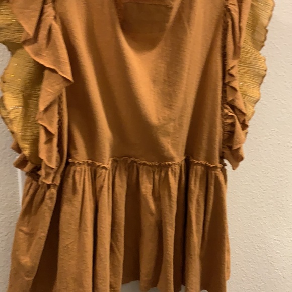 Anthropologie Ruffled baby doll blouse - Picture 4 of 4